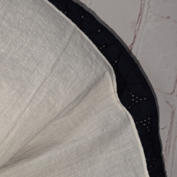 J.Crew Navy Eyelet Floral Lace A-Line Skirt Side Zip Womens Size 4 - Picture 4 of 9